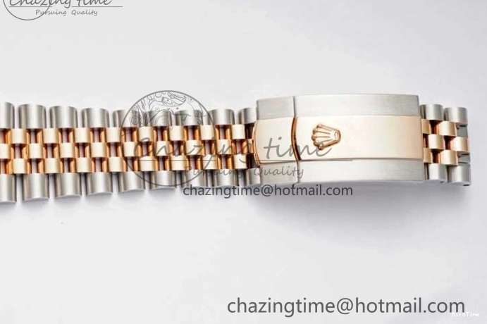 MiroTime 0504 DateJust 36 SS RG DIWF 1:1 Best Edition 904L Steel Gray Stick Dial on Jubilee Bracelet SA Original 2321